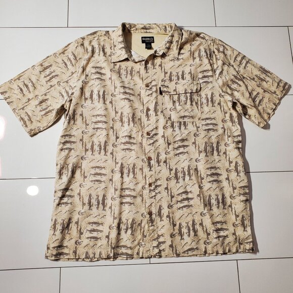 GUIDE SERIES FISHING SHIRT SHORT SLEEVE COTTON-RAYON SIZE 2XLT - Picture 1 of 8
